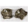 Image 2 : Vintage Zuni Sterling Inlay Flower Earrings