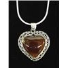 Image 1 : Silver & Purple Rutilated Quartz Pendant Necklace