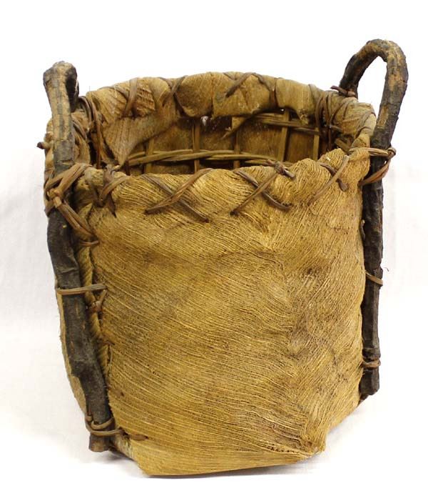 Vintage Native American Birch Bark Basket
