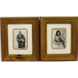 2 Framed Photographic Prints, Native Americans