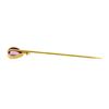 Image 2 : Amethyst Stick Pin - 10KT Yellow Gold