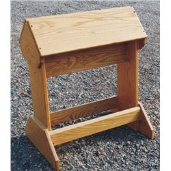 nice oak saddle stand