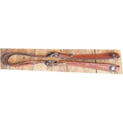 Fleming tooled silver mounted headstall