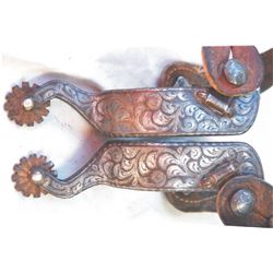 Fleming silver inlaid spurs