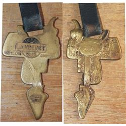 Geo Lawrence early brass watch fob