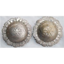 Keyston Bros 1 3/4" silver conchos