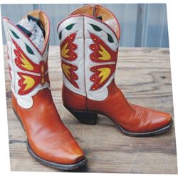 1940's Olsen Stelzer inlaid boots