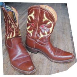 1940's custom made inlaid boots