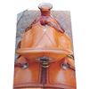Image 3 : WML Huston buckaroo saddle, new condition, w/silver horn cap, cantle plate