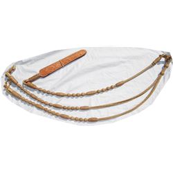 Gil made beautiful rawhide Santa Ynez style rommel reins