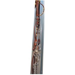 bridle with silver mounted headstall