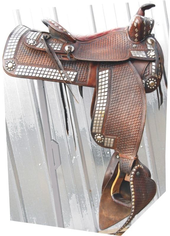 documented Gene Autry saddle, 1940's era with lots of nickel silver ...