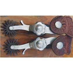 Crockett silver overlaid spurs