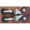 Image 1 : Crockett silver overlaid spurs