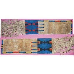 beaded buffalo hide Plains pipe bag