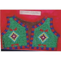 Northern Plains Sious style beaded childs vest