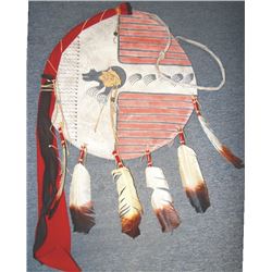 Cheyenne rawhide war shield