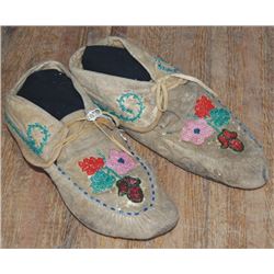 early beaded Seneca moccasins