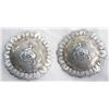 Image 1 : Keyston Bros  2 1/2" silver conchos