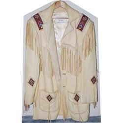 very nice Richie beaded buckskin coat