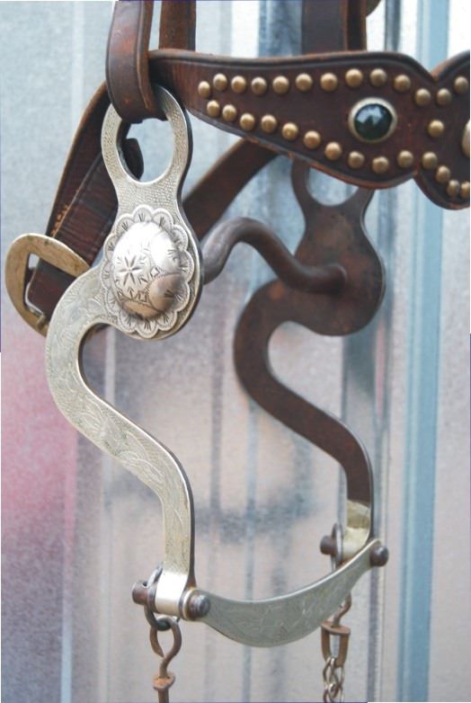 Walla Walla prison made bit on GS Garcia headstall