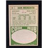 Image 2 : Don Meredith 1968 Topps #25