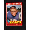 Image 1 : 1971 TOPPS #1 JOHNNY UNITAS