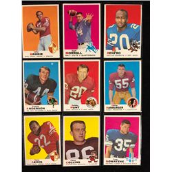 1969 TOPPS FOOTBALL TRADING CARDS LOT