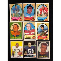 MIXED VINTAGE FOOTBALL TRADING CARDS LOT