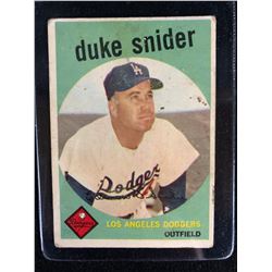1959 Topps #20 Duke Snider