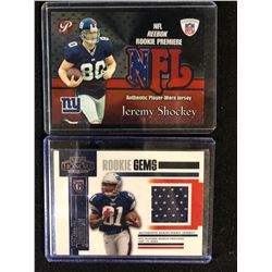 FOOTBALL TRADING CARDS LOT (JEREMY SHOCKEY, BETHEL JOHNSON)