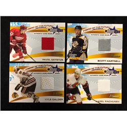 AUTHENTIC GAME WORN JERSEY BOWMAN HOCKEY CARDS LOT (YOUNG STARS)