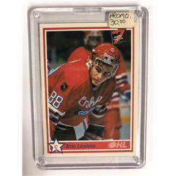 1990-91 7th Inning Sketch Eric Lindros Oshawa Generals OHL Promo Card