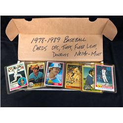 1978-89 BASEBALL CARDS LOT (TOPPS, FLEER, LEAF, DONRUSS) NM-MT