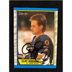 1989-90 O-Pee-Chee Cliff Ronning Rookie Card #45