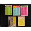 Image 1 : TOPPS & O-PEE-CHEE BASEBALL CHECKLIST TADING CARDS LOT