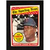 Image 1 : 1969 Topps #419 Rod Carew All Star The Sporting News Baseball Card