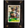 Image 1 : 1985 Topps Rickey Henderson #115 (AUTOGRAPHED)