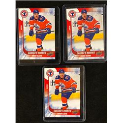 2014-15 UD (National Hockey Card Day) "Canada's Rookies" #6 Connor McDavid LOT (3 CARDS)