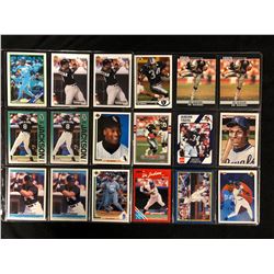 BO JACKSON BASEBALL TRADING CARDS LOT