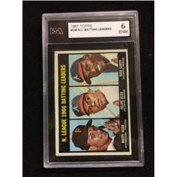 1967 TOPPS #240 N.L BATTING LEADERS (6 ENM) KSA