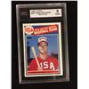 Image 1 : 1985 TOPPS #401 MARK MCGWIRE ROOKIE CARD (8 NMM) KSA GRADED