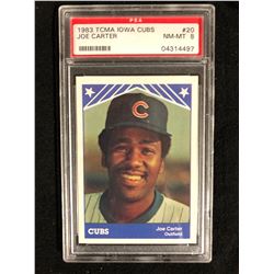 1983 TCMA IOWA CUBS #20 JOE CARTER (NM-MT 8) PSA