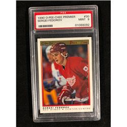 1990 O-PEE-CHEE PREMIER #30 SERGEI FEDOROV (MINT 9) PSA
