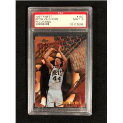 1997 FINEST #102 KEITH VAN HORN W/ COATING (MINT 9) PSA