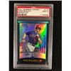 Image 1 : 2001 BOWMAN CHROME #116 HANK BLALOCK -REFRACTOR- (MINT 9) PSA