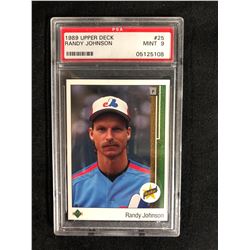 1989 UPPER DECK #25 RANDY JOHNSON (MINT 9) PSA