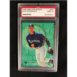 1995 EMOTION ROOKIE ALEX RODRIGUEZ (MINT 9) PSA