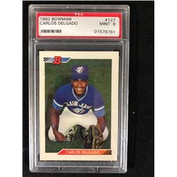 1992 BOWMAN #127 CARLOS DELGADO (MINT 9) PSA