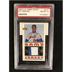 1996 U.D GAME JERSEY #GJ3 REY ORDONEZ (NM-MT 8) PSA GRADED